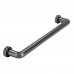 meubelgreep rond gun metal glanzend 178mm (boormaat 160mm)